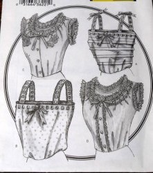 3765 HISTORIC TUCK BUTTON PULLOVER CAMISOLE PATTERN 6-22